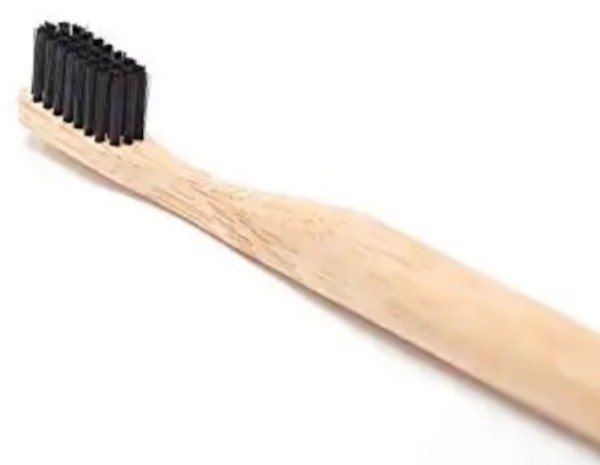 Top Bambus Zahnbürste Schwarz Nachhaltig biologisch abbaubar natürlich und vegan für Erwachsene und