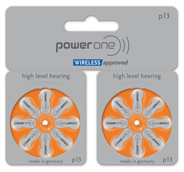 Varta 20x Power One Gr. 13 Hörgerätebatterien 1,45V Orange 16er Blister PR48 24606 p13