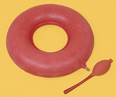 Luftkissen 42,5cm Durchmesser,Gummi,rot(CareLiv),