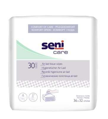 Seni Care AirLaid Wischtücher,36x32cm(30Stk.),