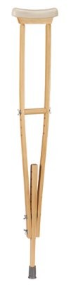 Holz-Achselstütze klein,verstellbar 110-135cm(Paar),