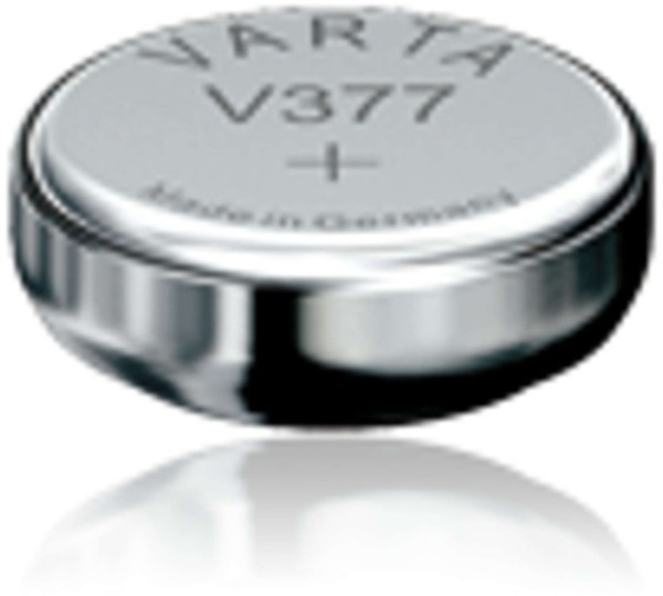 Varta 10x Watch V 377 Uhrenzelle Knopfzelle SR 626 SW V377 / V376 Silber-Oxid 24mAh 1,55 V Bulk V 37