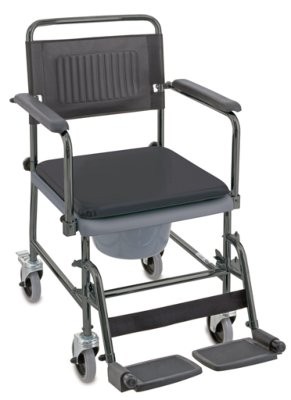 Invacare H720T Toilettenstuhl,m.abnehmbaren Rücken,fahrbar,