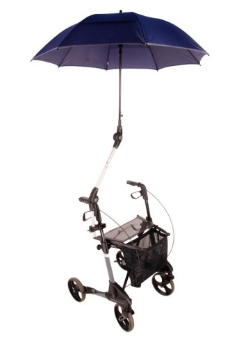 Rollatorschirm 99, passend 99% aller Rollatoren>>>>Farbe: blau