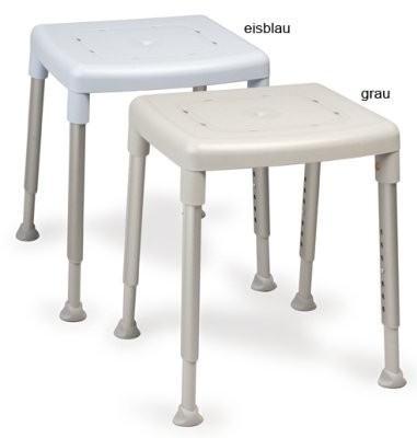 Duschhocker SMART SH42-57cm,bis 150kg,eisblau(Etac),