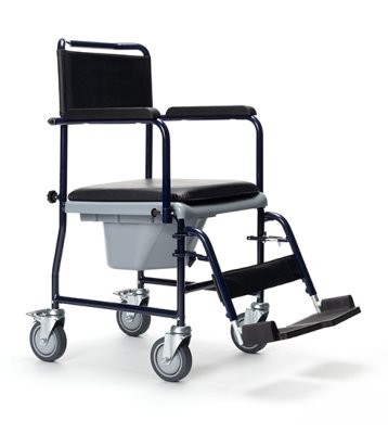 Toilettenrollstuhl 139 blau